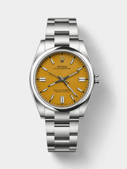 Rolex Oyster Perpetual 41mm - Cal. 3230 Movement, Yellow Dial, 904L Steel, Top-Tier 1:1 Super Clone - view 1