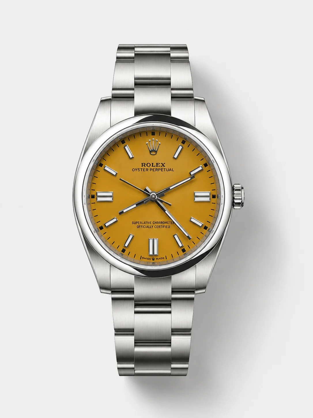Rolex Oyster Perpetual 41mm - Cal. 3230 Movement, Yellow Dial, 904L Steel, Top-Tier 1:1 Super Clone - view 1