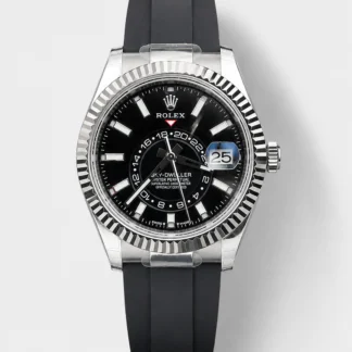 Rolex Sky-Dweller REF# M336235 Black Dial Watch in 904L Steel Case 1:1 Mirror Super Clone - view 1