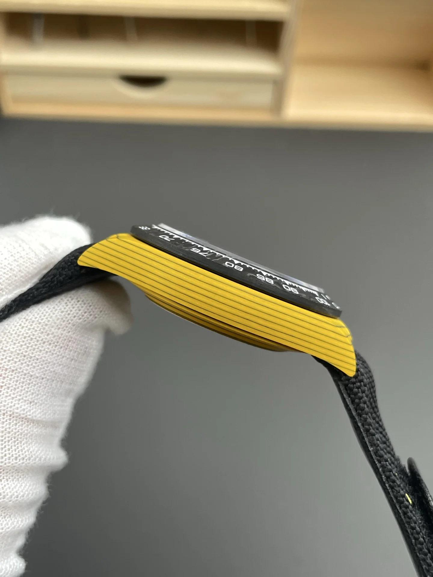 Rolex Daytona Yellow TPT Casing Skeleton Dial Nylon Strap Super Clone Watch - view 7