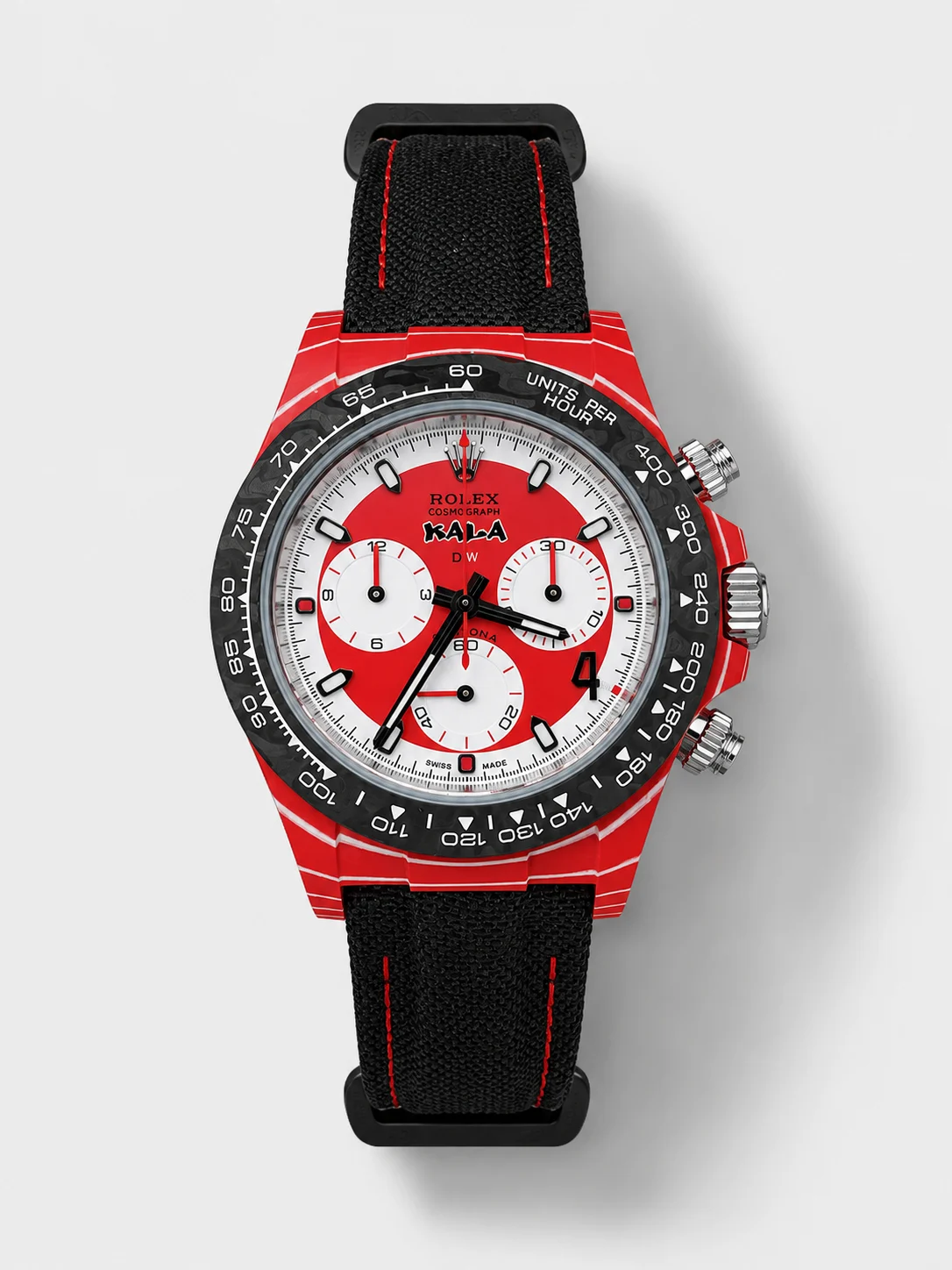 Rolex Daytona Super Clone DiW Kakha Kaladze Red Carbon Casing Watch in Red Dial 1:1 Mirror Watch - view 1
