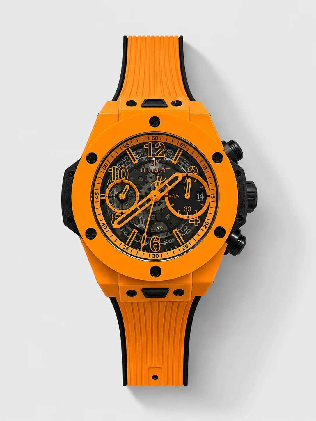 Hublot Spirit of Bang Orange Magic Edition Watch in Ceramic Casing - 42MM Swiss Super Clone - view 1