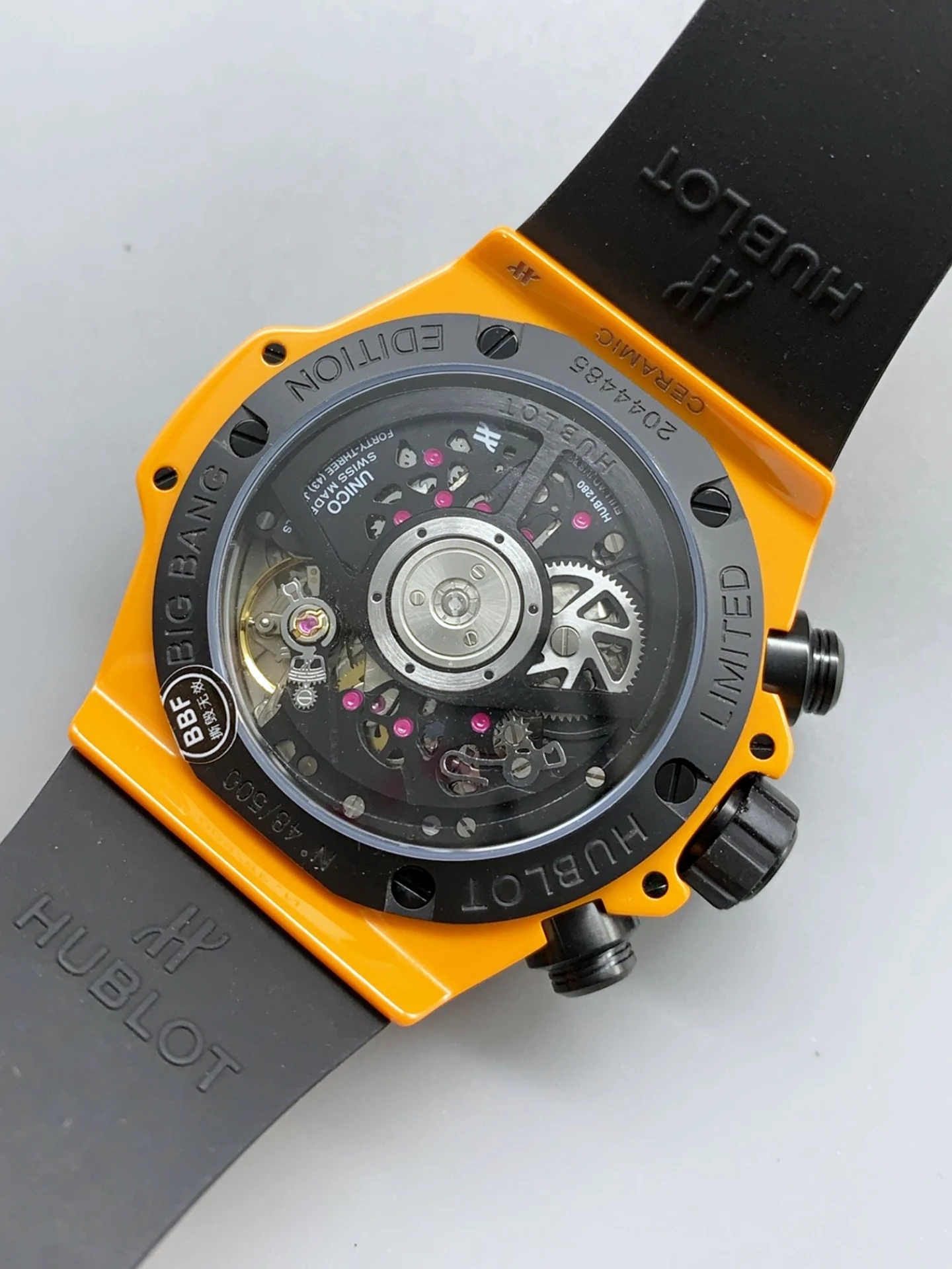 Hublot Spirit of Bang Orange Magic Edition Watch in Ceramic Casing - 42MM Swiss Super Clone - view 5
