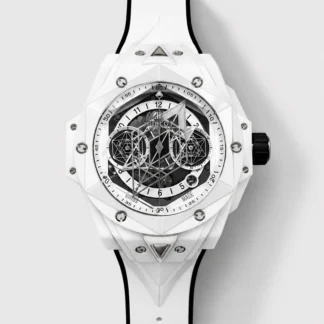 Hublot Big Bang UNICO Sang Bleu II White Ceramic 1:1 Mirror Quality Swiss Super Clone Watch - view 1