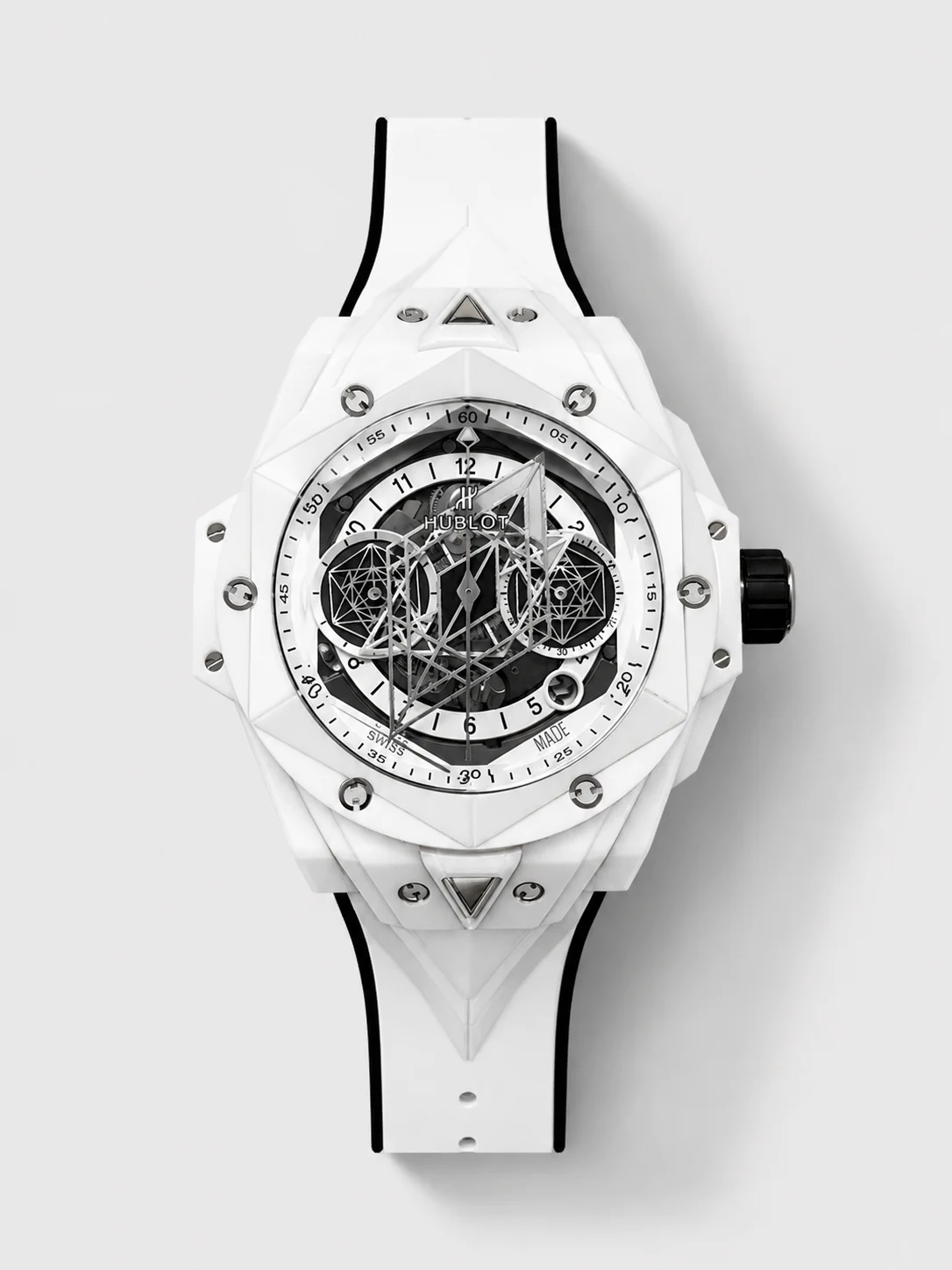 Hublot Big Bang UNICO Sang Bleu II White Ceramic 1:1 Mirror Quality Swiss Super Clone Watch - view 1