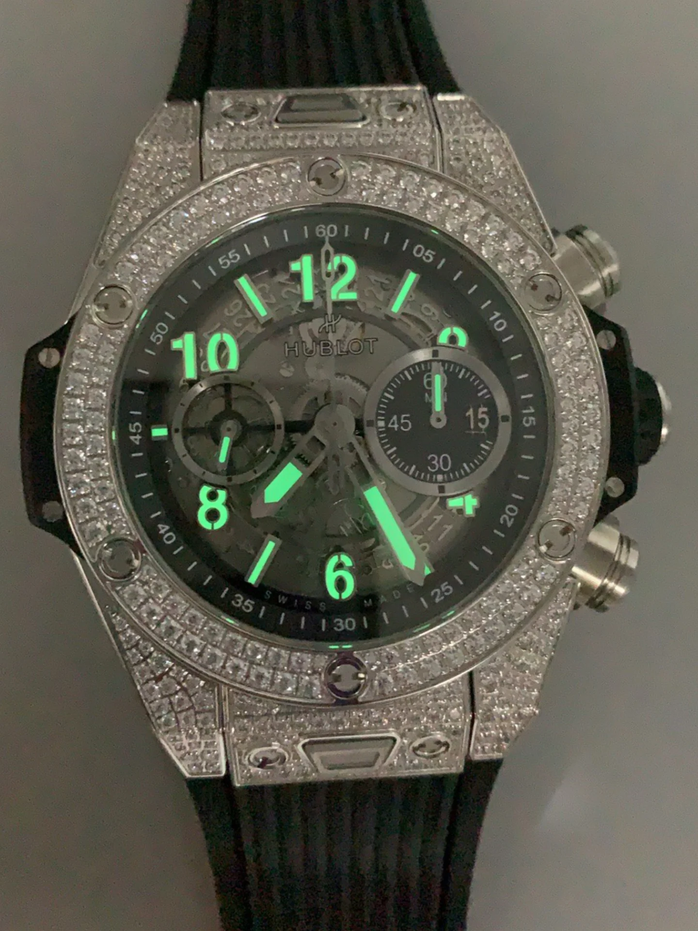 Hublot Big Bang Unico Diamonds 1:1 Mirror Edition Swiss Super Clone Watch - view 10
