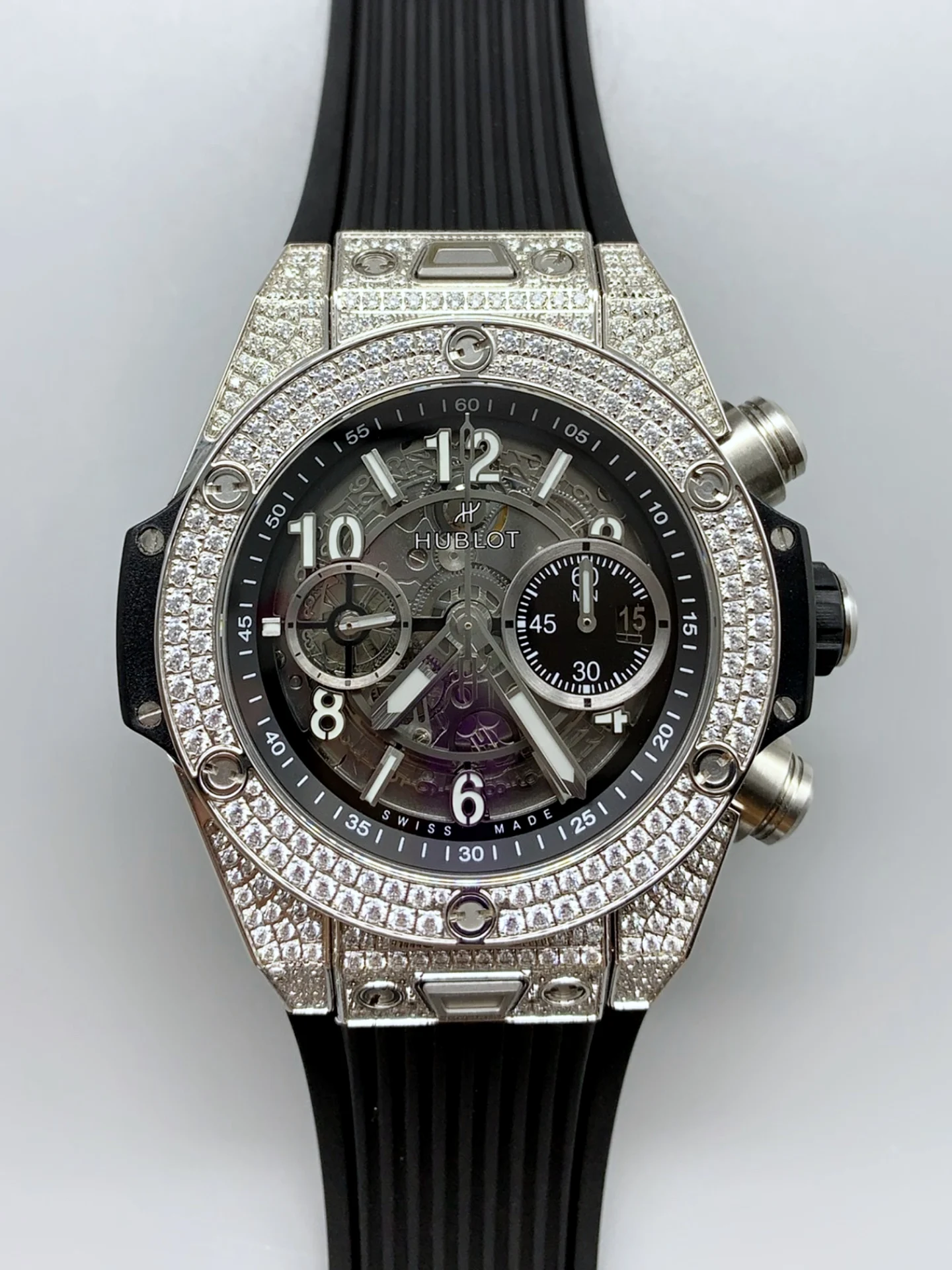 Hublot Big Bang Unico Diamonds 1:1 Mirror Edition Swiss Super Clone Watch - view 2