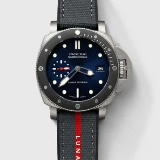 Panerai Submersible Luna Rossa 01565, blue dial, 904L stainless steel case, top-tier Super Clone watch. - view 1