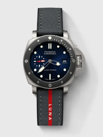 Panerai Submersible Luna Rossa 01565, blue dial, 904L stainless steel case, top-tier Super Clone watch. - view 1