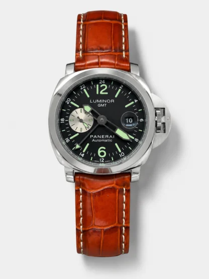 Panerai Luminor GMT PAM088 (Polished Stainless Steel) - Top-Tier Super Clone Watch - view 1