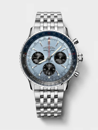 Breitling Navitimer B01 Chronograph 43 Blue Dial - 904L Steel Casing 1:1 Mirror Swiss Super Clone - view 1