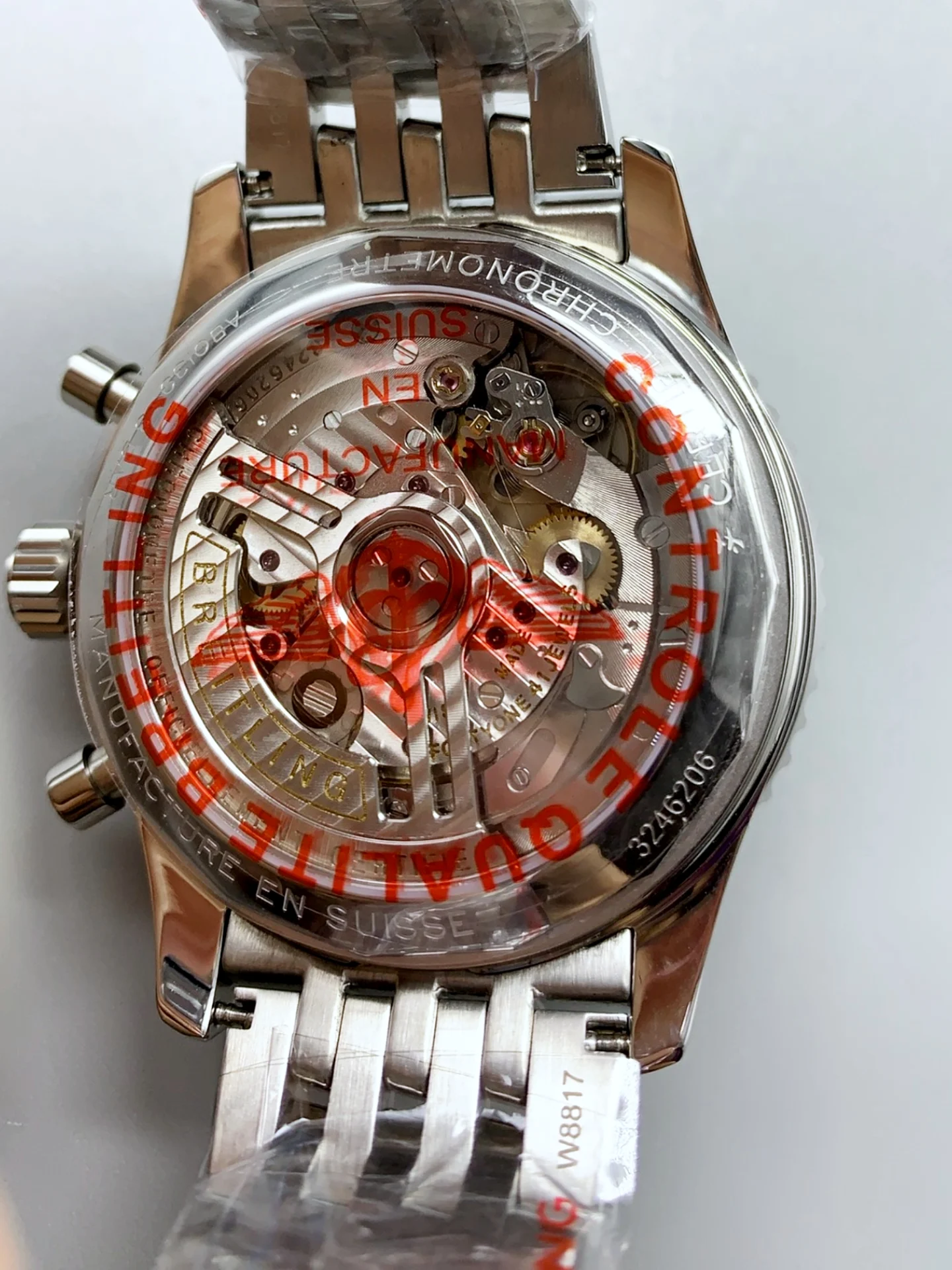 Breitling Navitimer B01 Chronograph 43 Green Dial - 904L Steel Casing 1:1 Mirror Swiss Super Clone - view 5