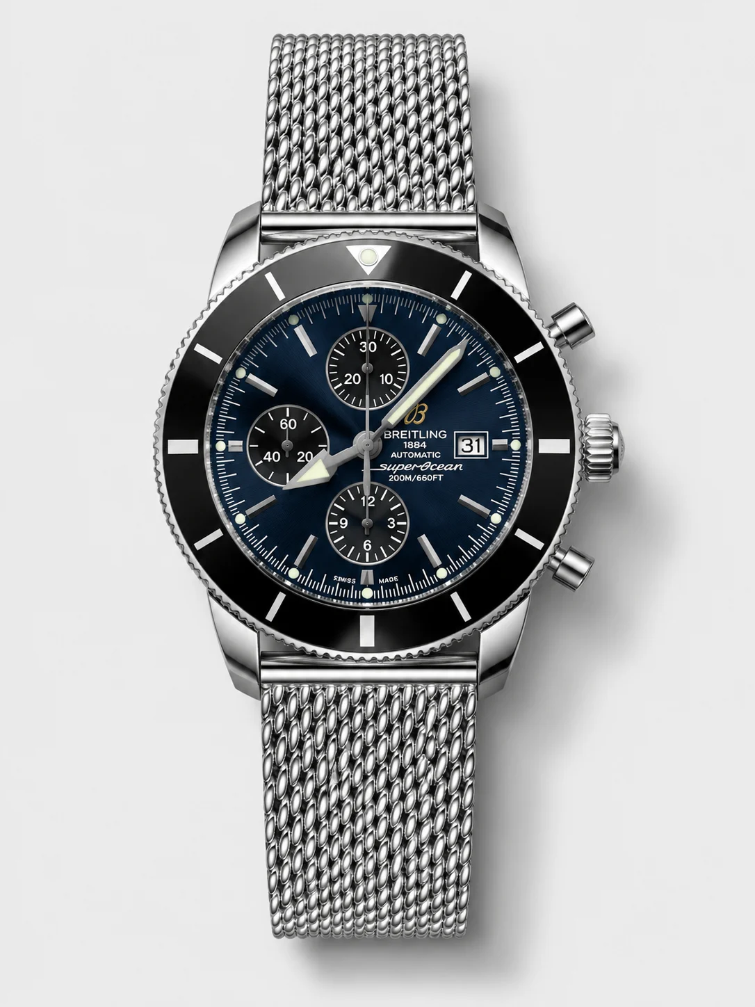 Breitling SuperOcean Heritage II 44MM Black Dial Swiss Super Clone Watch - view 1