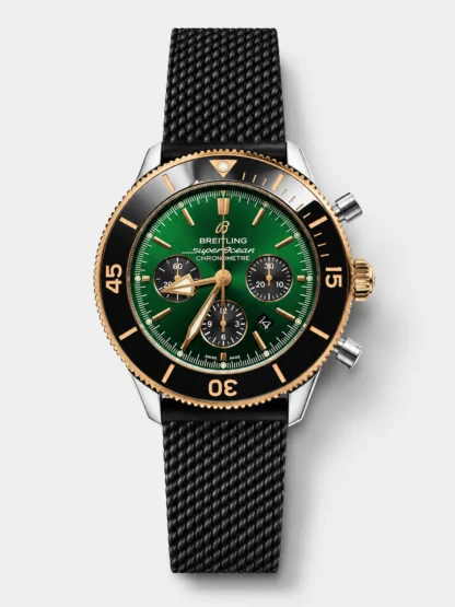Breitling Superocean Heritage Chronograph - Green Dial, Rubber Strap - Top-Tier Super Clone - view 1