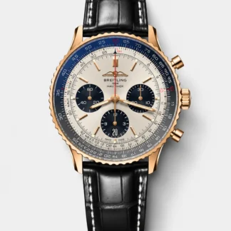 Breitling Navitimer B01 Chronograph 43 - Rose Gold Dial, Top-Tier 1:1 Swiss Super Clone - view 1