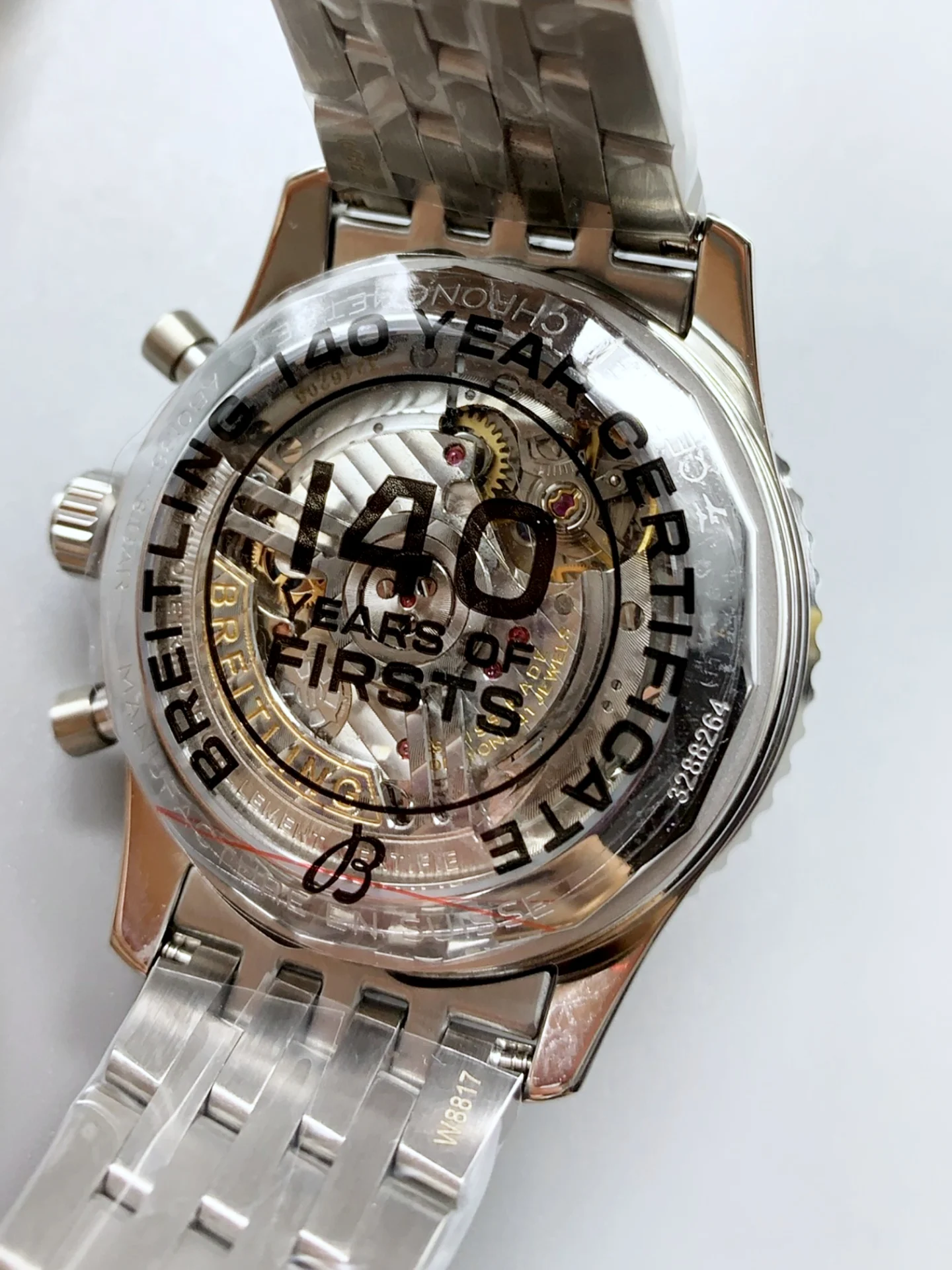 Breitling Navitimer B01 Chronograph 43 Copper Dial - 904L Steel Casing 1:1 Mirror Swiss Super Clone - view 5