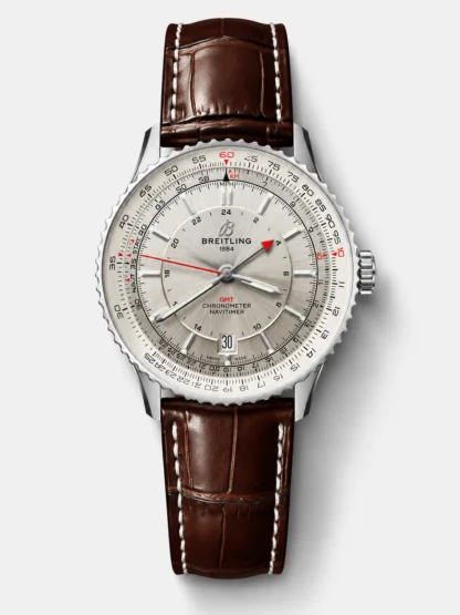 Breitling Navitimer 01 GMT Silver Dial Swiss Super Clone Watch - view 1