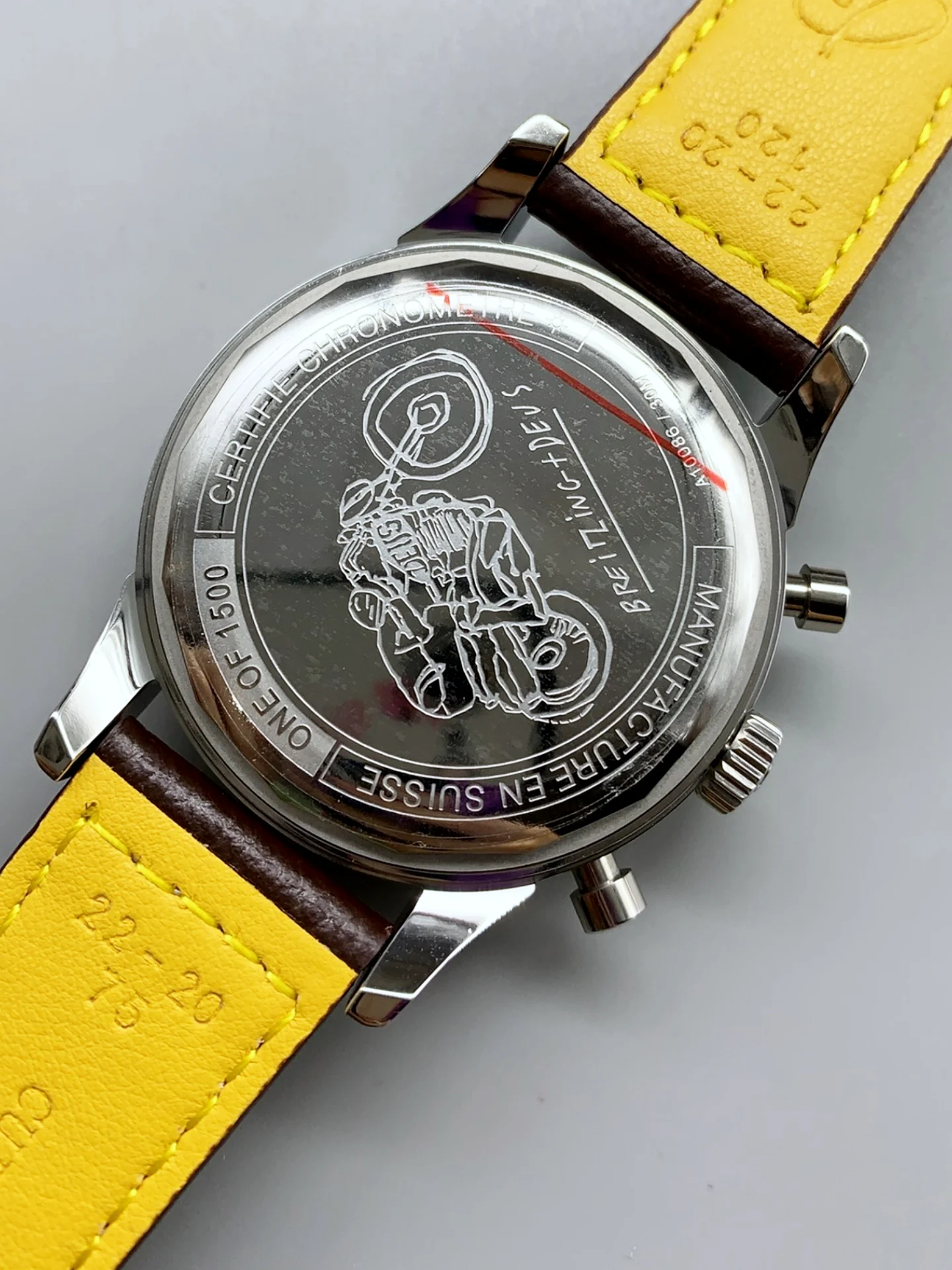Breitling Top Time B01 Deus Edition Leather Strap 1:1 Mirror Swiss Super Clone Watch - view 5