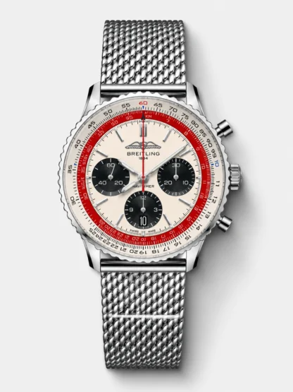 Breitling Navitimer B01 Boeing 747 Chronograph 43 White Dial - 904L Steel Casing 1:1 Mirror Swiss Super Clone - view 1