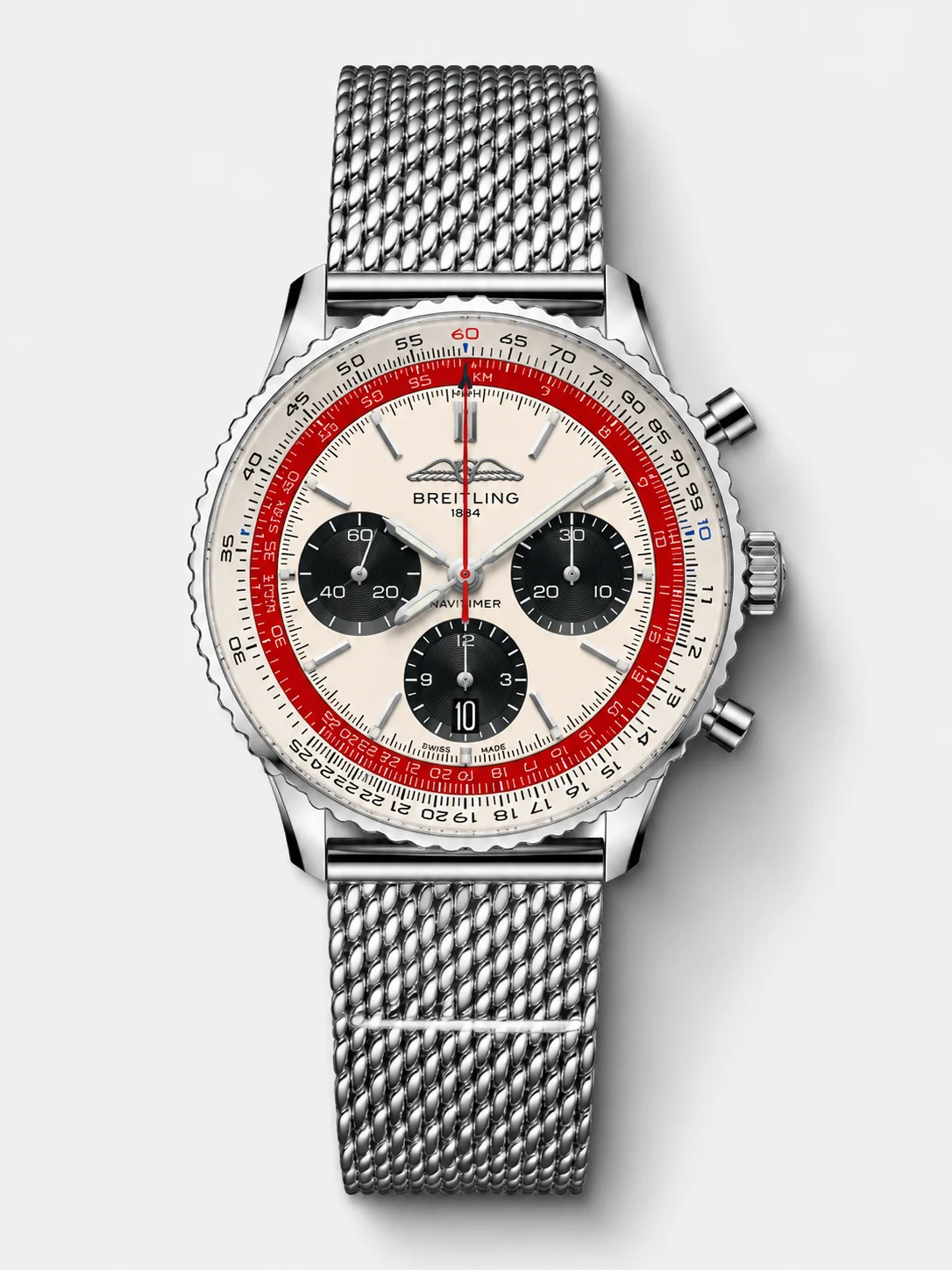 Breitling Navitimer B01 Boeing 747 Chronograph 43 White Dial - 904L Steel Casing 1:1 Mirror Swiss Super Clone - view 1