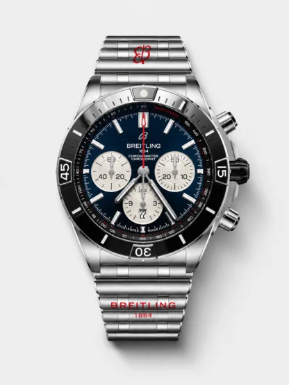 Breitling Chronomat B01 42 Edition Swiss 904L Steel Casing Black Dial 1:1 Mirror Super Clone Watch - view 1