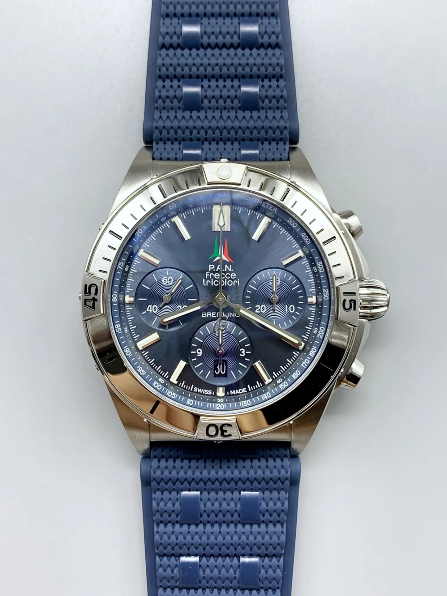 Breitling Chronomat B01 42 Edition Swiss 904L Steel Casing Blue Dial 1:1 Mirror Super Clone Watch - view 2