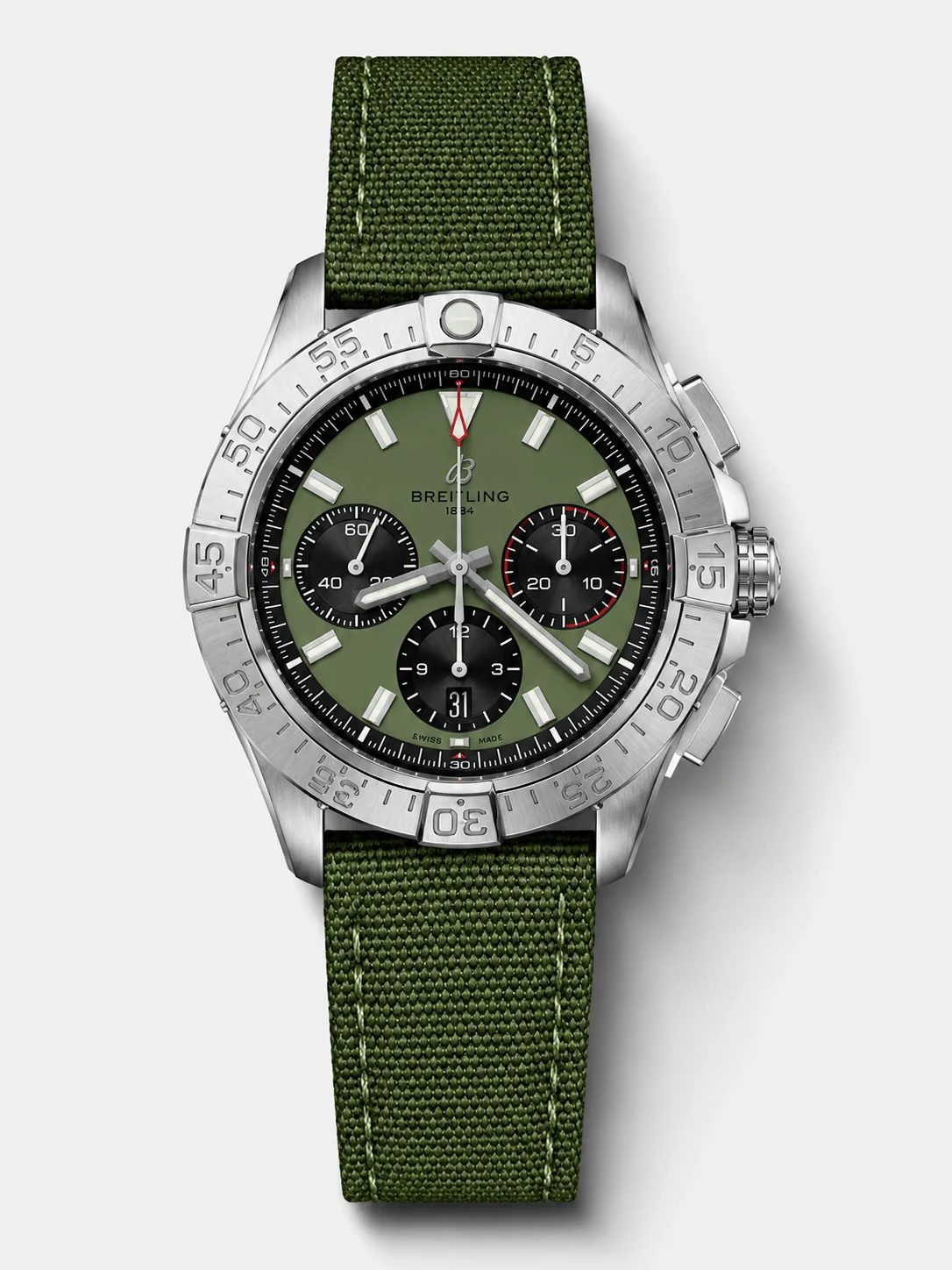 Breitling Avenger Night Mission Green Dial Super Clone watch, gallery photo