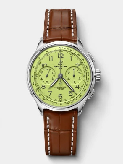 Breitling Premier B01 Chronograph 42 Edition Steel Casing Green Dial - 1:1 Mirror Super Clone Watch - view 1
