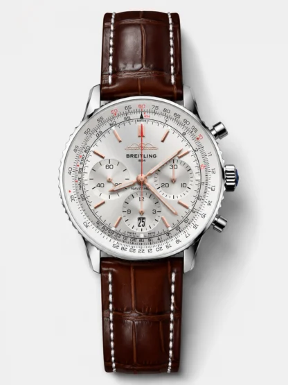 Breitling Navitimer B01 Chronograph 43 White Dial - 904L Steel Casing 1:1 Mirror Swiss Super Clone - view 1