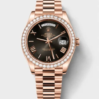 Rolex Day-Date 40mm Grey Dial Rose Gold Finish Super Clone Watch