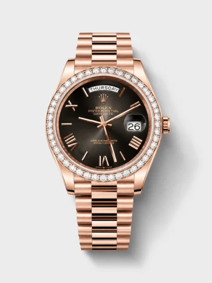 Rolex Day-Date “President” 18K Rose Gold Watch (40mm) - Grey Dial - Top-Tier 1:1 Super Clone Quality - view 1