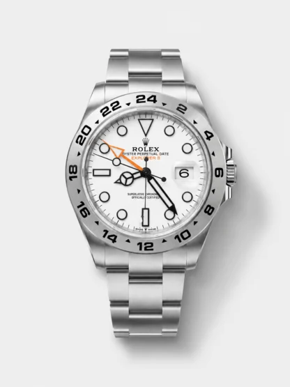 Rolex Explorer II Super Clone M216570-002 1:1 Mirror Watch - White Dial CAL. 3285 Movement - view 1
