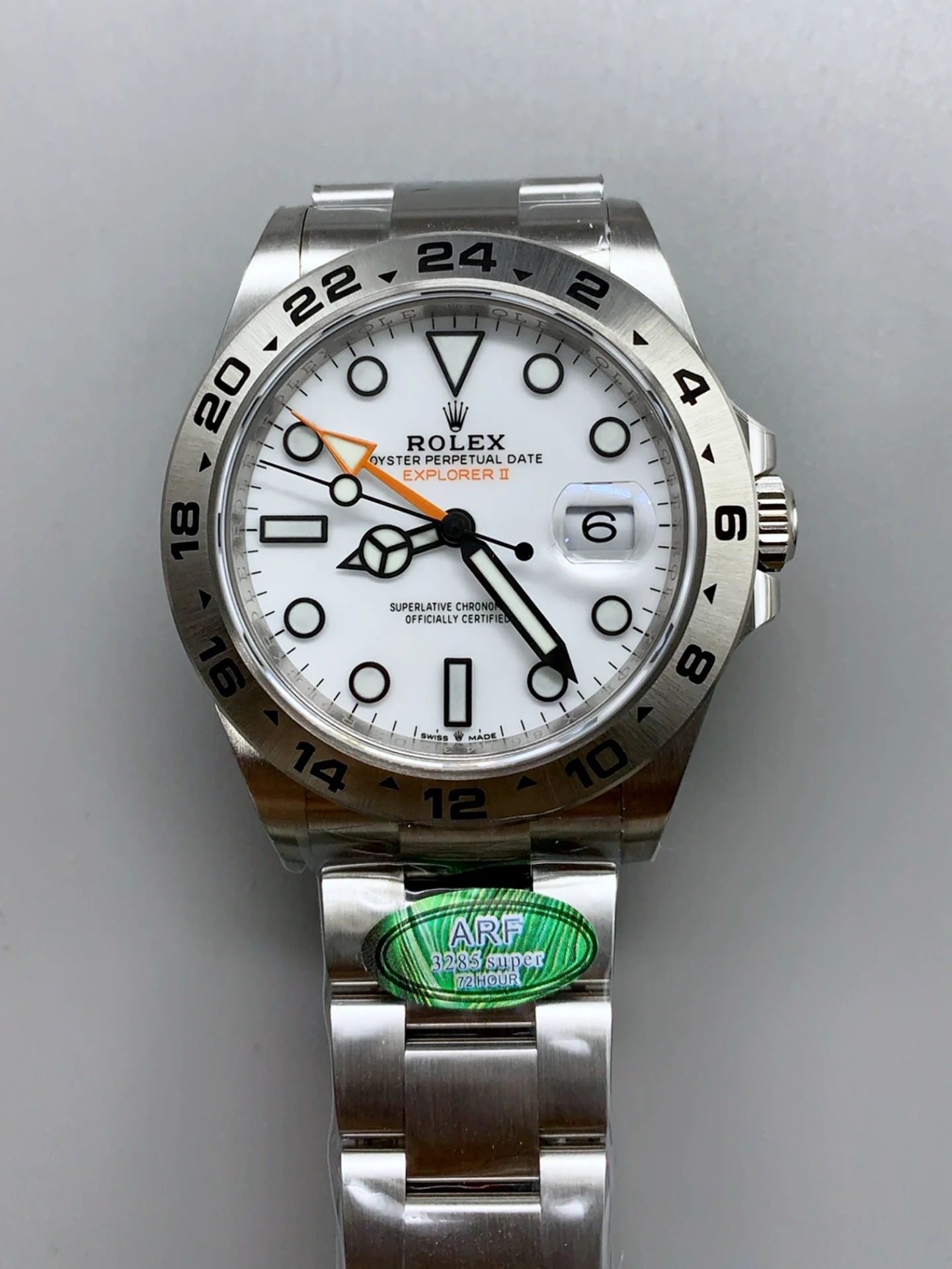 Rolex Explorer II Super Clone M216570-002 1:1 Mirror Watch - White Dial CAL. 3285 Movement - view 2