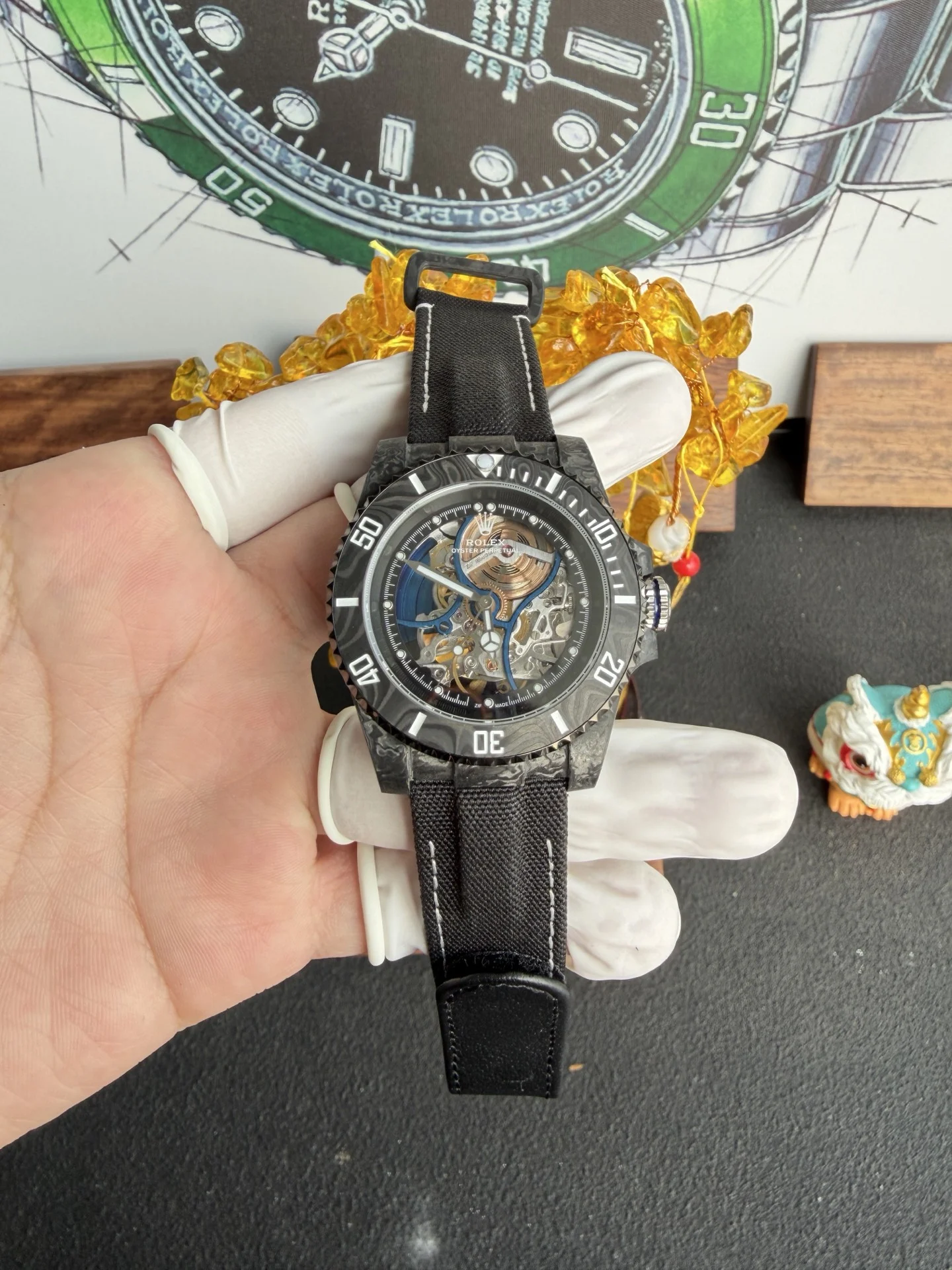 Rolex Submariner Summer Black Carbon Fiber Super Clone Watch - view 4