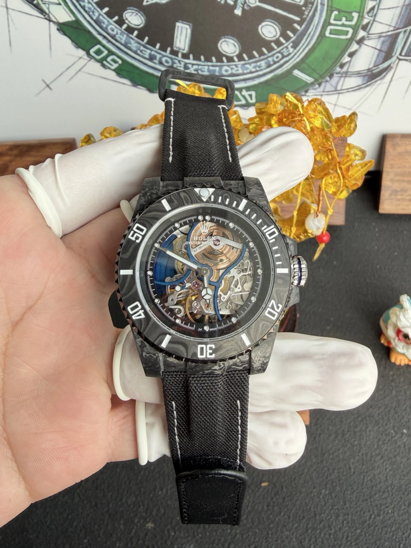 Rolex Submariner Summer Black Carbon Fiber Super Clone Watch - view 5