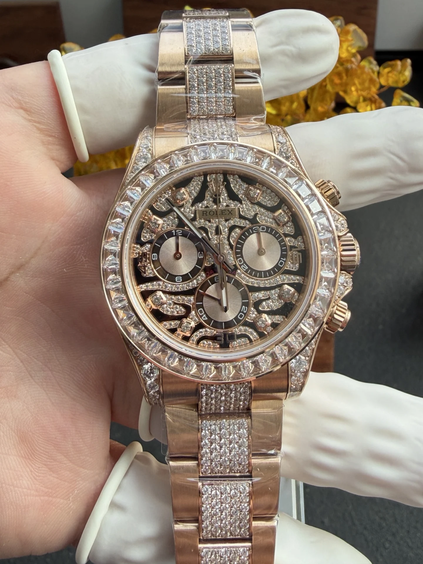 Rolex Cosmograph Daytona “Eye of the Tiger” Special Edition - 904L Steel with Rose Gold Plating (1:1 Top-Tier Super Clone) - view 2