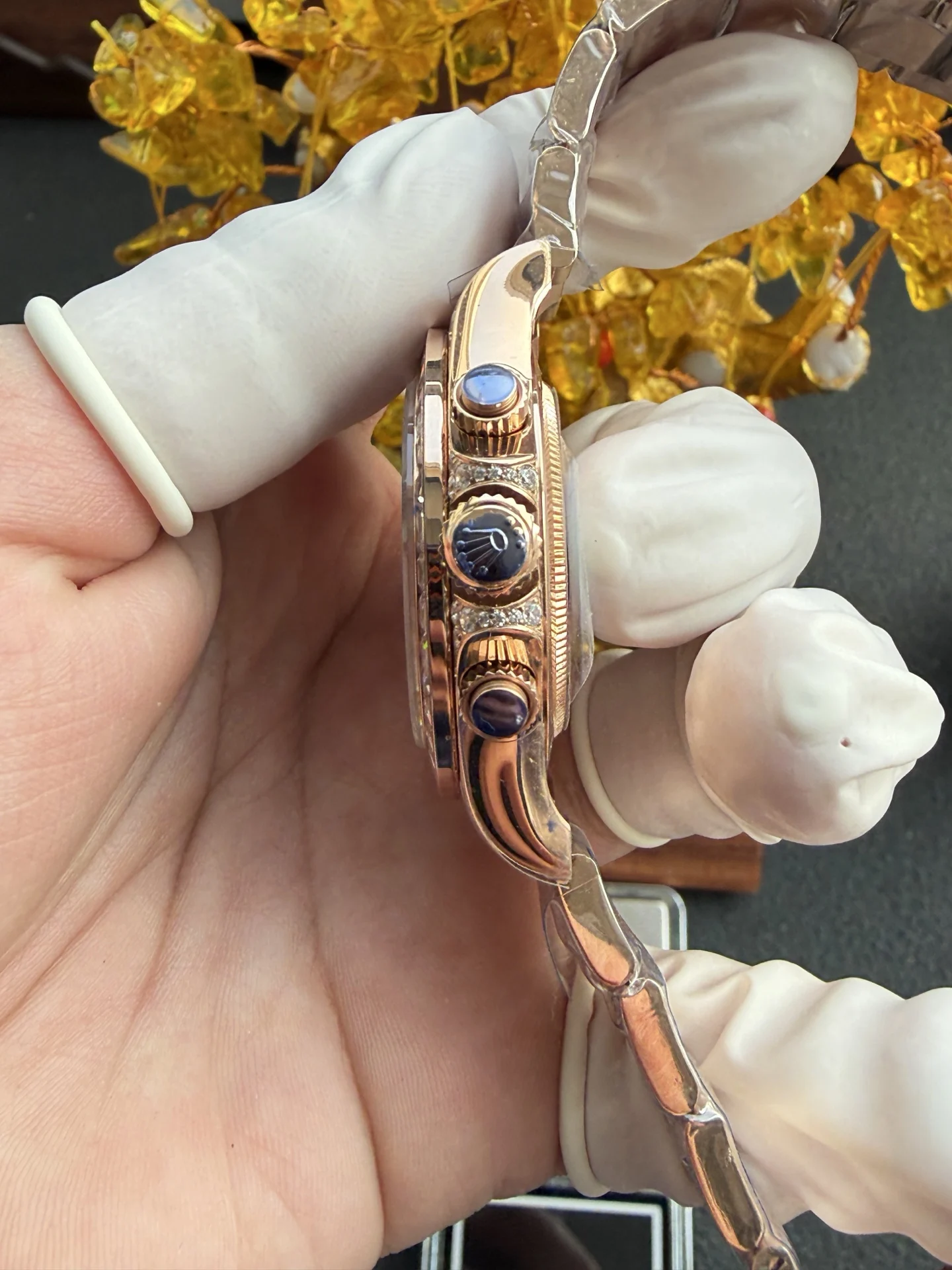 Rolex Cosmograph Daytona “Eye of the Tiger” Special Edition - 904L Steel with Rose Gold Plating (1:1 Top-Tier Super Clone) - view 7
