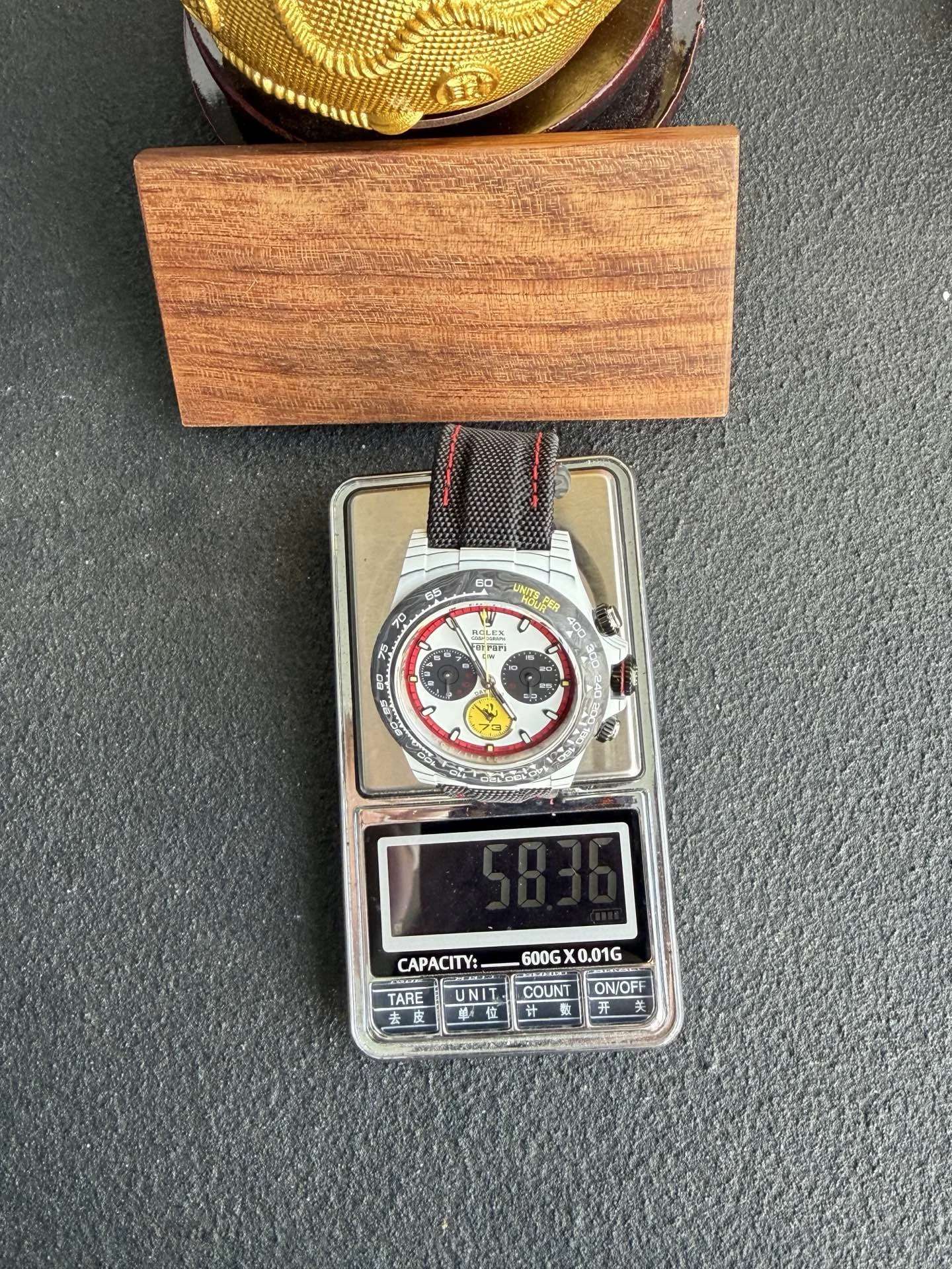 Rolex Daytona DiW Ferrari CarboQuartz Super Clone Watch - view 12