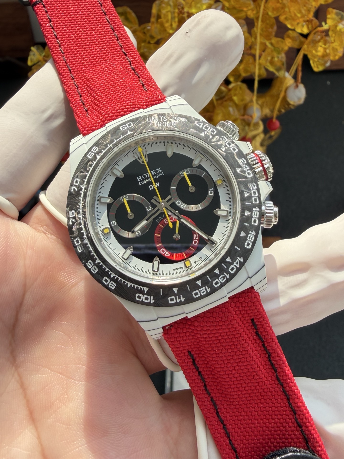 Rolex Daytona DiW Quantum Racer CarboQuartz Super Clone Watch - view 10