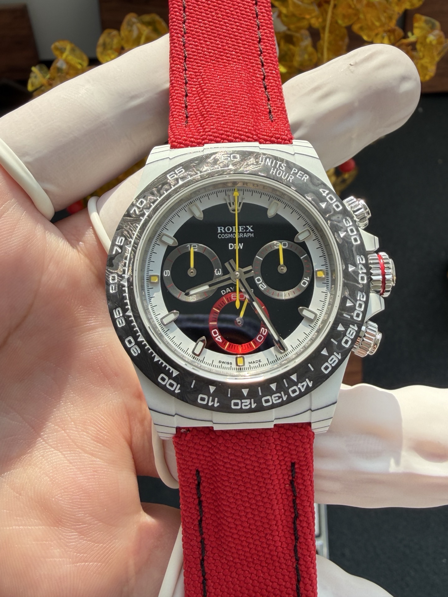 Rolex Daytona DiW Quantum Racer CarboQuartz Super Clone Watch - view 2