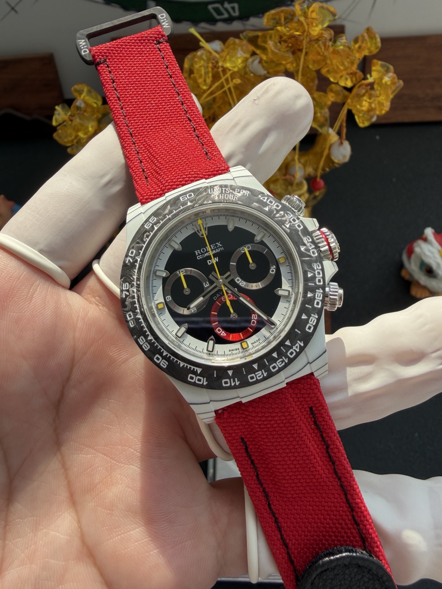 Rolex Daytona DiW Quantum Racer CarboQuartz Super Clone Watch - view 3
