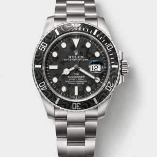 Rolex Submariner DiW Sandblasted Carbon Fiber Bezel/Dial FREE SPRUNG MVMNT Super Clone - view 1