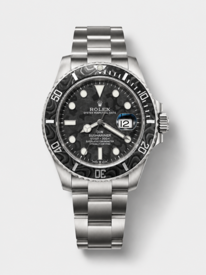 Rolex Submariner DiW Sandblasted Carbon Fiber Bezel/Dial FREE SPRUNG MVMNT Super Clone - view 1