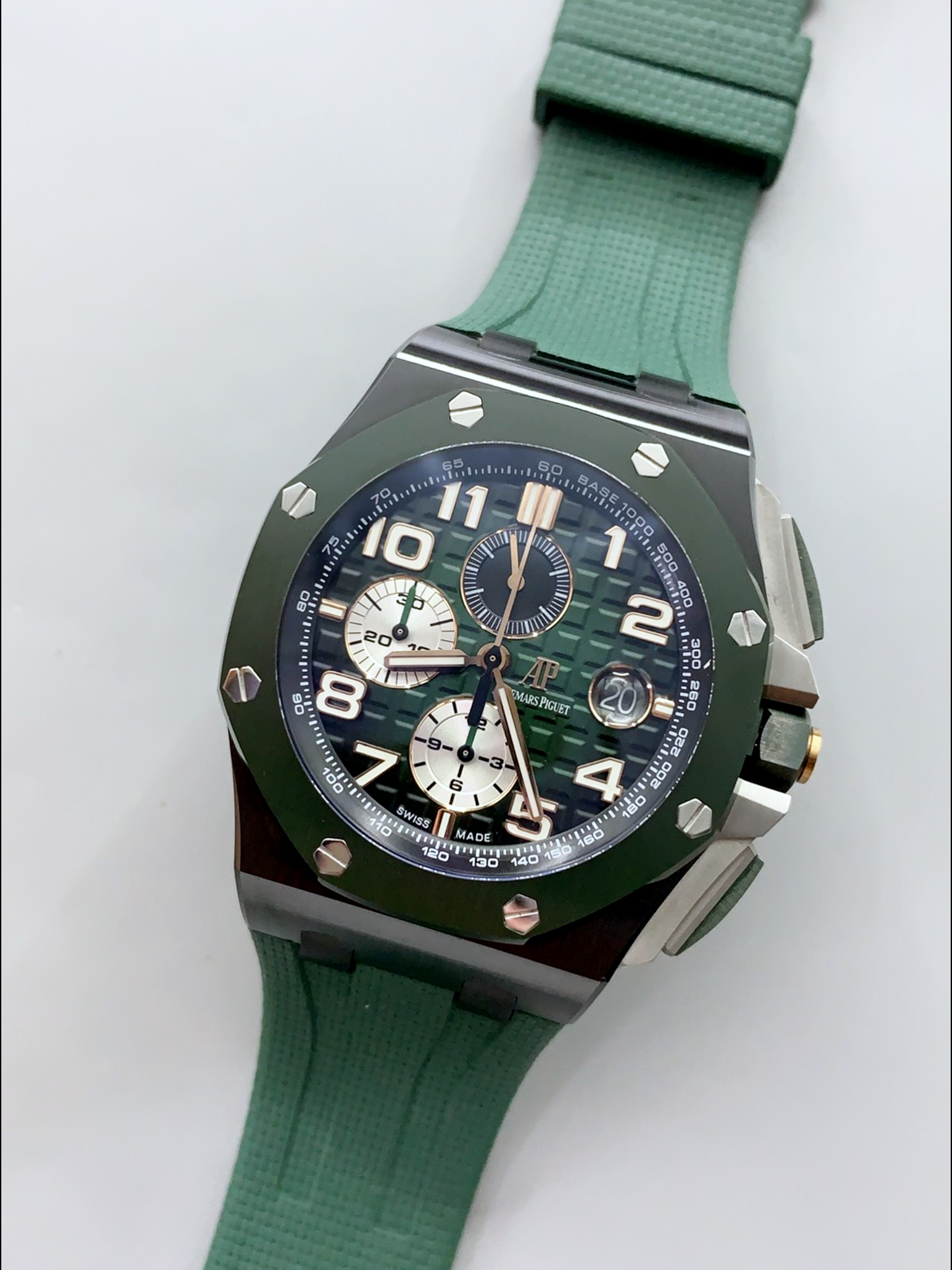 Audemars Piguet Royal Oak Offshore Super Clone Edition Green Ceramic Watch - view 4