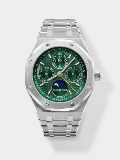 Audemars Piguet Royal Oak Perpetual Calendar Swiss Super Clone 904L Steel - Green Dial - view 1