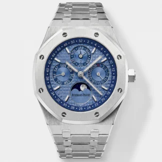 Audemars Piguet Royal Oak Perpetual Calendar Super Clone 904L Steel in Steel Blue Dial - view 1