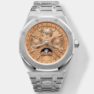 Audemars Piguet Royal Oak Perpetual Calendar Swiss Super Clone 904L Steel - Champange Dial - view 1