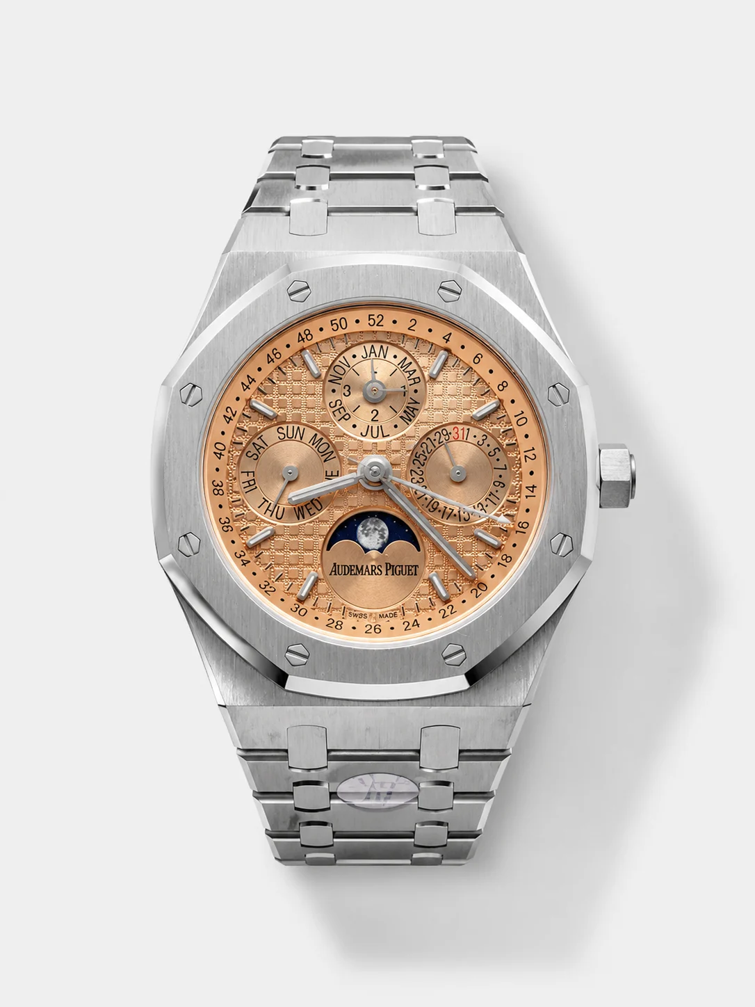 Audemars Piguet Royal Oak Perpetual Calendar Swiss Super Clone 904L Steel - Champange Dial - view 1