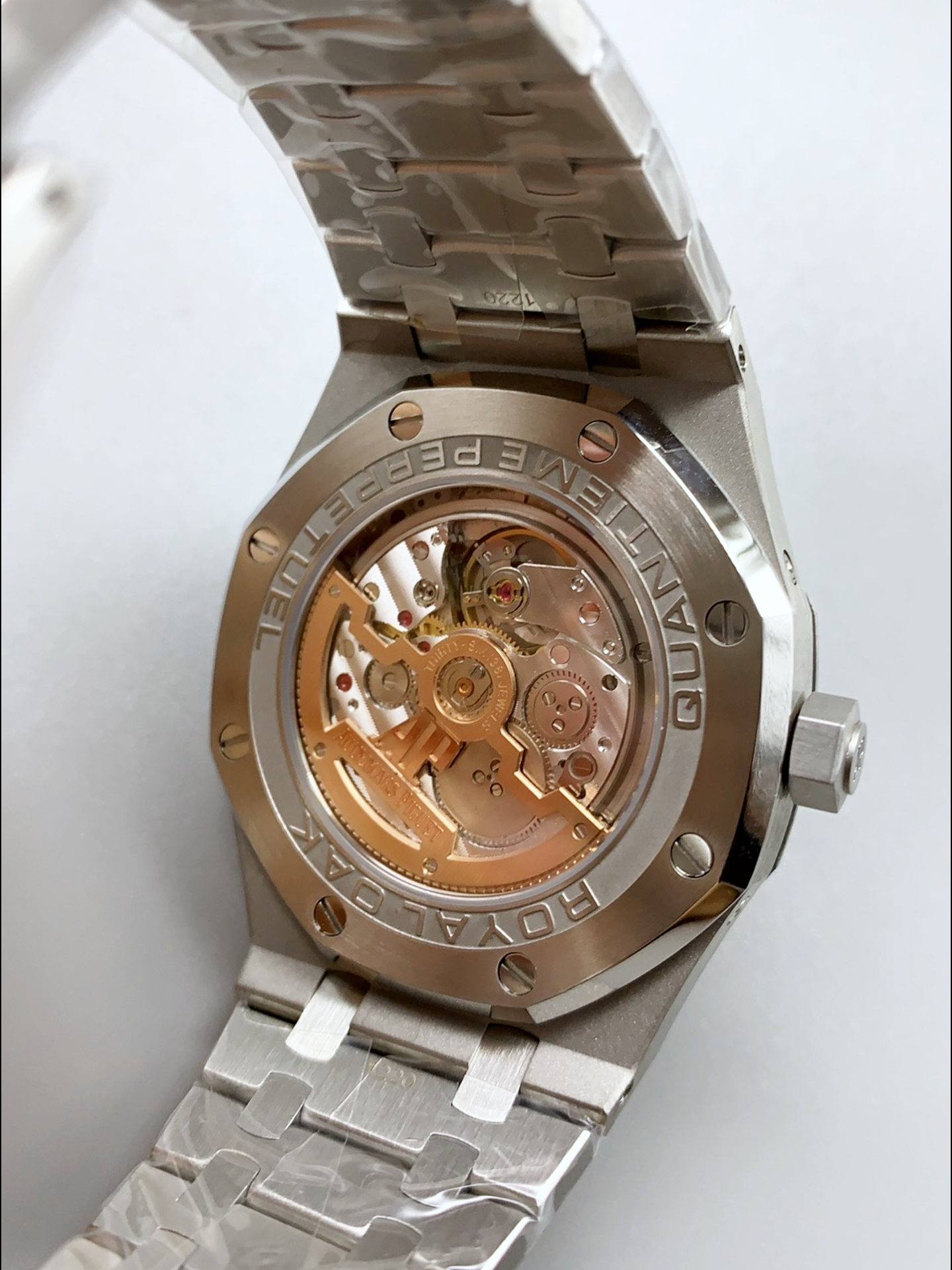 Audemars Piguet Royal Oak Perpetual Calendar Swiss Super Clone 904L Steel - Champange Dial - view 4