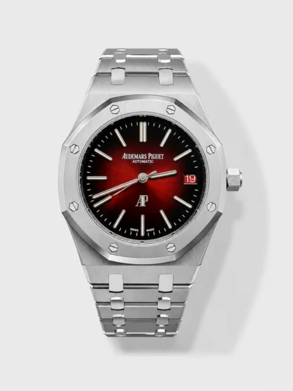 Audemars Piguet Super Clone Royal Oak Extra Thin Watch in Red Dial - view 1